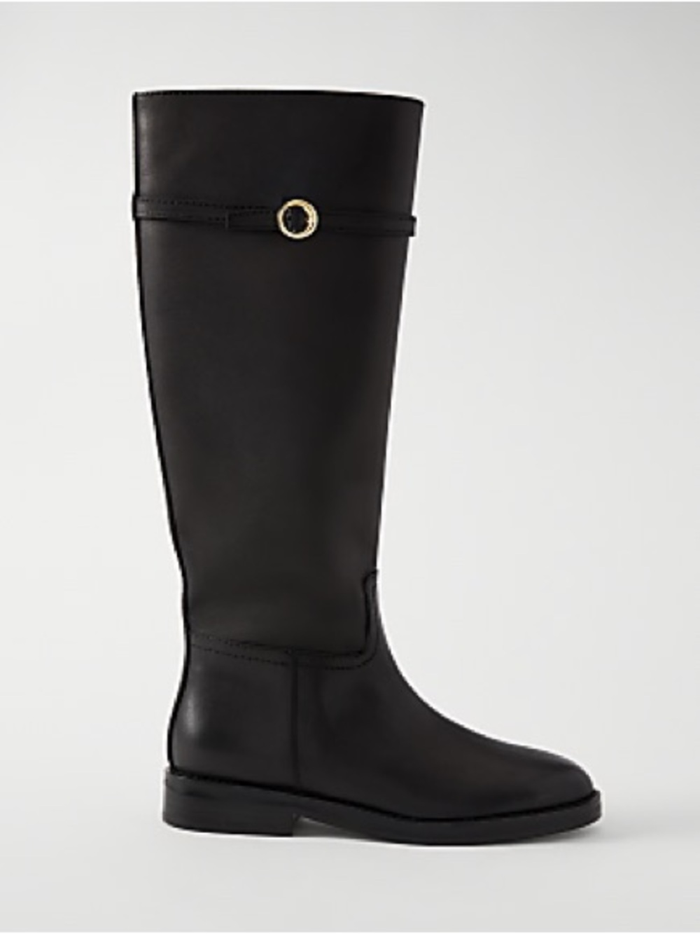 Ann Taylor Chain Wrap Leather Riding Boot